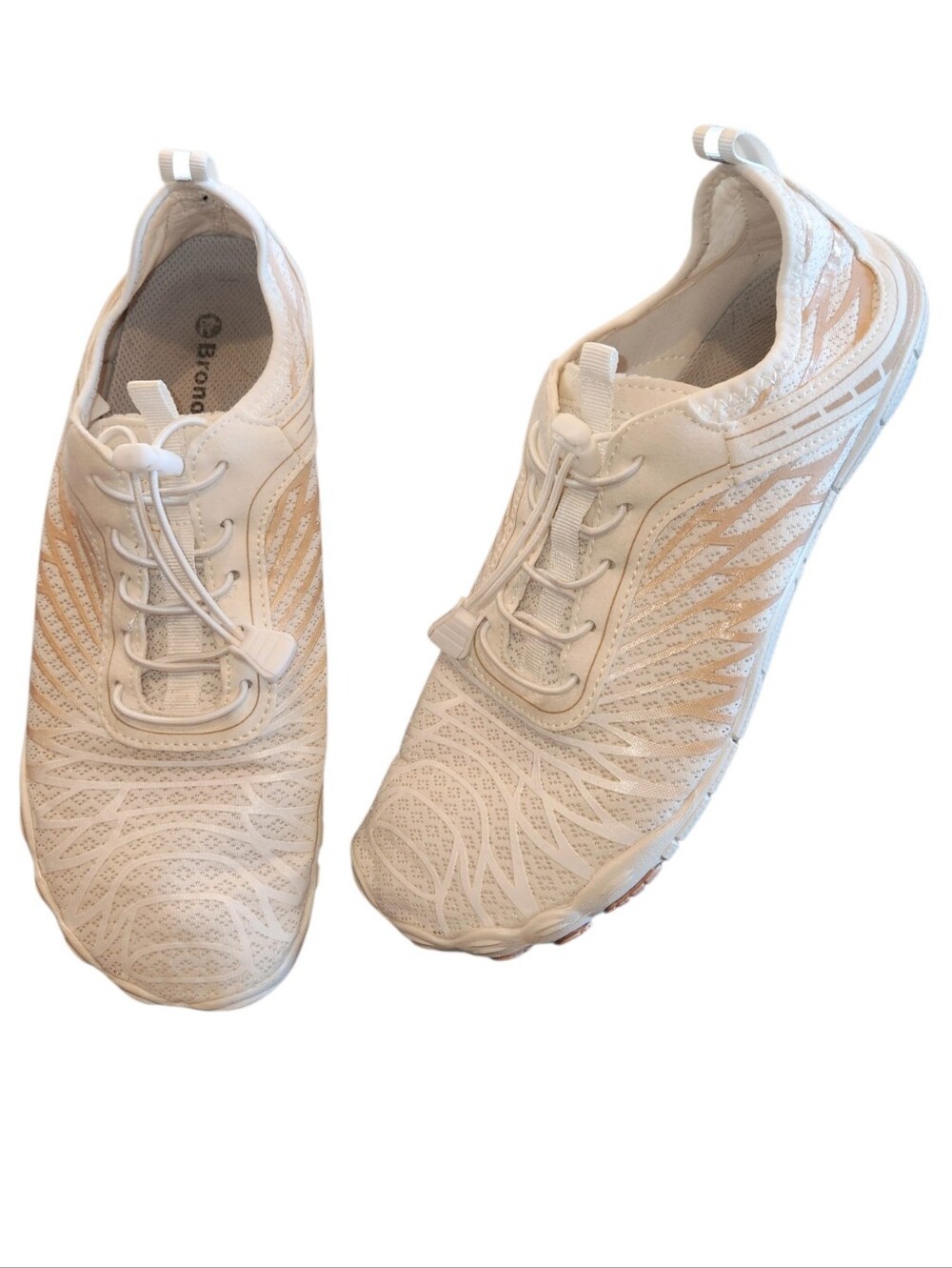 Bronoir Skin Pro Grounding Barefoot Shoes Minimalist White/Peach Size 42 Light